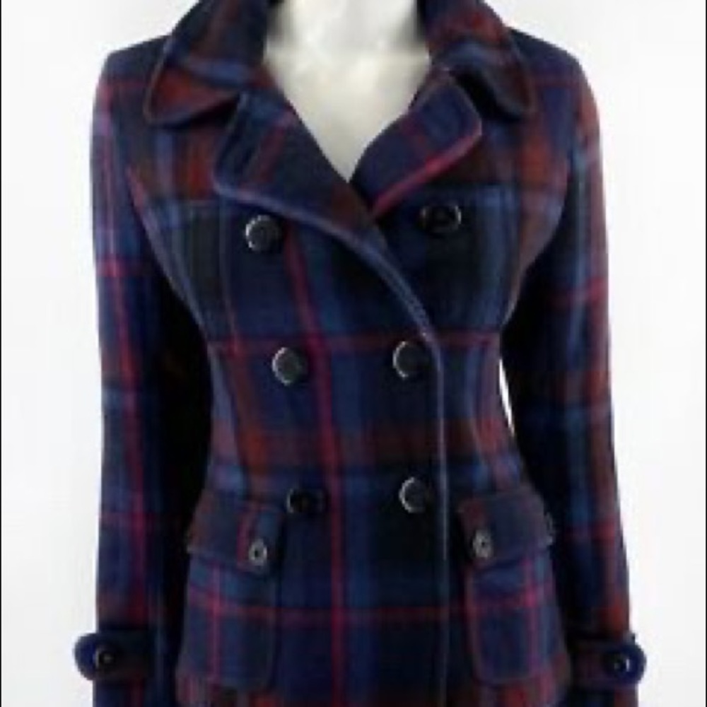 WOMEN’S PEACOAT AMERICAN EAGLE PLAID SIZE XS🦋